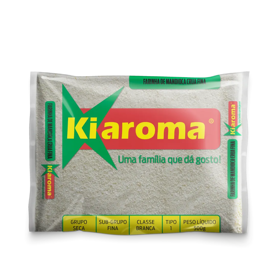 Farinha de mandioca crua fina